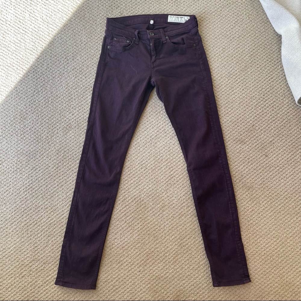 Rag & Bone Wine colored jeans size 24/25
